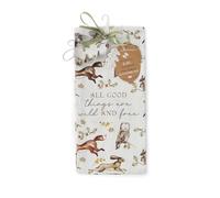 Cooksmart Forest Fable Tea Towel & Leaf Cutter Set, 100% Cotton