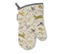Cooksmart Gauntlet Oven Gloves, Woodland Design | Heat resistant protection, British designed, extended length, suitable for baking, cooking and handling hot cookware