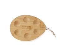 Cooksmart Hen House Lane Bamboo Egg Storage | Hen Shaped Wooden Egg Holder | Eco-Friendly Kitchen Organiser | Rustic Farmhouse Style | Durable & Stylish Storage Solution for Fresh Eggs