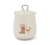Cooksmart Hen House Lane Ceramic Canister | British Designed Farmhouse Kitchen Storage Jar | Rustic Countryside Style | Durable & Stylish Kitchen Accessory | Hand Wash Only