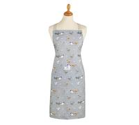 Cooksmart Hen House Lane Apron | British Designed 100% Cotton Kitchen Apron | Farmhouse-Inspired Sage Grey Design | Hardwearing & Stylish Cooking Aprons | Machine Washable