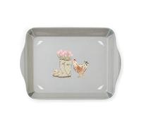 Cooksmart Hen House Lane Scatter Tray | British Designed Farmhouse Kitchen Tray | Durable Melamine & Plastic Blend | Rustic Countryside Design | Easy to Clean