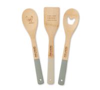 Cooksmart Hen House Lane Set Of 3 Bamboo Utensils