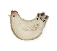 Cooksmart Hen House Lane Tea Bag Tidy | British Designed Farmhouse Kitchen Accessory | Hen-Shaped Stoneware Trinket Holder | Rustic Countryside Style | Dishwasher & Microwave Safe