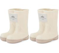 Cooksmart Hen House Lane Wellington Boot Utensil Pot | Rustic Farmhouse Stoneware Storage | Decorative Kitchen Holder for Cutlery & Tools | Ribbed & Embossed Hen Design | 17cm (Pack of 2)