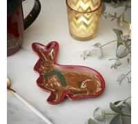 Cooksmart Heritage Hare Tea Bag Tidy | Ceramic Tea Bag Holder Dish with Rustic Hare Design | Keeps Tea Bags Neat & Clean | Perfect Kitchen & Dining Accessory for Home or Office