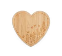 Cooksmart Homestead Heart Shaped Bamboo Paddle Chopping Board