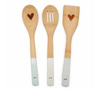Cooksmart Homestead Set Of 3 Bamboo Utensils