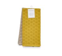 Cooksmart Pack of 2 Honeycomb Pattern Terry Tea Towels