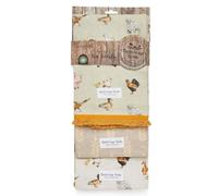 Cooksmart British Designed Pack of 3 Tea Towels | Luxury Tea Towels for Kitchen | Modern Designed Tea Towel Set