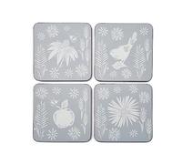 Cooksmart Pack of 4 Drink Coasters | British Designed Eco Cork Drinks Coasters For Modern Homes | Coasters For Drinks For All Types of Cups & Mugs - Homestead