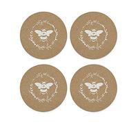 Cooksmart Pack of 4 Table Place Mats | Place Mats For Table With British Designs | Mats For All Types Of Kitchens - Bumble Bees