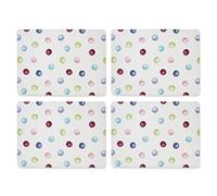 Cooksmart Pack of 4 Table Place Mats | Place Mats For Table With British Designs | Table Mats For All Types Of Kitchens - Spotty Dotty