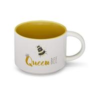 Cooksmart Queen Bee Ceramic Stacking Mug for Tea & Coffee