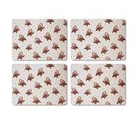 Cooksmart Red Red Robin Set of 4 Placemats