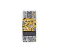 Cooksmart Retro Meadow Set Of 3 Tea Towels | British designed, absorbent fabric, reusable construction, modern styling, suitable for everyday kitchen tasks