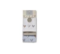 Cooksmart Set of 3 Tea Towels, Modern Design