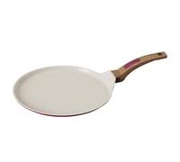 Cooksmart Signature 28cm Crepe Pan, Cast Aluminium, Raspberry