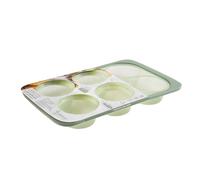 Cooksmart Signature Smart Flex 6 Cup Muffin Tray, Silicone, Green