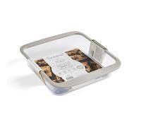 Cooksmart Signature Smart Flex Square Tin - Silicone | Non-Stick | Oven, Freezer & Dishwasher Safe | BPA-Free | Flexible & Durable | Grey