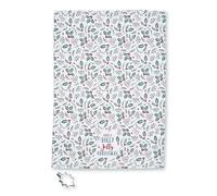 Cooksmart Tea Towel & Cookie Cutter Sets Holly Jolly Christmas Tea Towel & Cutter Set For Kitchen | Lovely Kitchen Accessories For Home & Restaurent | Ideal Kitchen Towel For Everyday Use