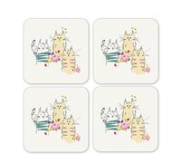 Cooksmart Top Cats Pack of 4 Coasters