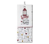 Cooksmart Wine A Bit Tea Towel 2pk