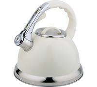 CookSpace 3.5 Litre Stainless Steel Induction Whistling Kettle (Cream)