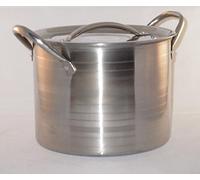 Cookspace (TM) Brushed Stainless Steel Stockpot (Medium)