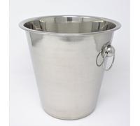 CookSpace (TM) Champagne Wine Ice Drinks Bucket in Polished Stainless Steel (4 litres)