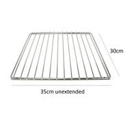 CookSpace (TM) Chrome Universal Adjustable Fixed Arm Cooker Grill Oven Shelf