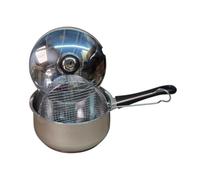 Cooksupreme Stainless Steel Chip Pan | Saucepan with Basket 20cm