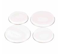Cooktop Cover Plate Set 19041 4-Piece White Enamel Ø 16 Cm & Ø 20 Cm