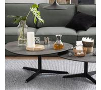 Cooktown Black Ceramic Coffee Table