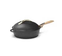 COOKUT - The Fabulous 8-in-1 Frying Pan - A single utensil that replaces pan and sauté pan - With 2 removable handles, steam/frying basket, wooden spatula - METEORE