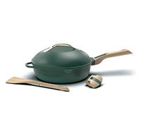 COOKUT - The Fabulous 8-in-1 Frying Pan - A single utensil that replaces pan, pan, sauté pan, casserole dish - With 2 removable handles, steam/fry basket, wooden spatula - CANOPEE
