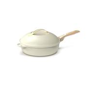 COOKUT - The Fabulous 8-in-1 Frying pan - Small MODELE 24 cm - Single Utensil That Replaces pan, pan, sauté pan, Casserole - 2 Removable Handles, steam/Frying Basket, Wooden Spatula - Meringue