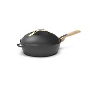 COOKUT - The Fabulous 8-in-1 frying pan - "SMALL MODELE 24 cm - Single utensil that replaces pan, saucepan, sauté pan - 2 removable handles, steam/frying basket, wooden spatula - METEORE