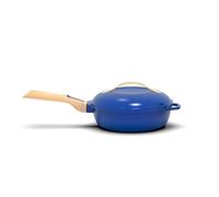 COOKUT - The Fabulous 8-in-1 frying pan - "SMALL MODELE 24 cm" - Single utensil that replaces pan, sauté pan - 2 removable handles, steam/frying basket, wooden spatula - SAPHIR