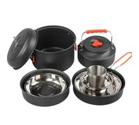 Cookware Set for Camping, Outdoor Cooking Pan, Outdoor and Camping Cookware, for Hikers, Travellers, Fishing, Tailgating, Picnic, Road Trip, Garden, Barbecue, Sporting Events, Motorhome