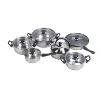 Cookware Set, Stainless Steel, Easy to Sauce Pots Frying Pan Set Universal for The Kitchen