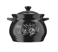 Cookware Stew Pots with Lids Ceramic Cooking Pot Casserole Clay Pot Soup Cooking Clay Pot Kitchen Stockpot Earthenware Cooking Pot Home Stew Pot Stove(4L)