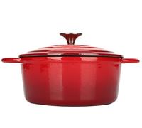 COOKWIN Dutch Oven,Enameled Cast Iron Pot,4.5 L Casserole Dishes with Lids Oven Proof,24cm Dutch Oven for Bread Making,Red dutch ovens for Braising,Stews,Roasting,Baking,Family or Friend Best Gifts