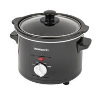 Cookworks 1.5L Compact Slow Cooker - Black