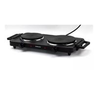 Cookworks 2500W Table Top Double Hotplate Hob
