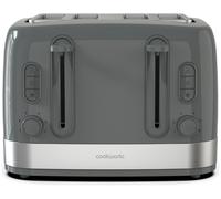 Cookworks Illuminated 4 Slice Toaster - Stone Grey