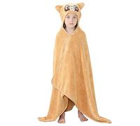 COOKY.D Baby Bath Towels with Hood Ultra Soft Large Animal Baby Blanket for Boy and Girls, Perfect, 135x80cm, 0-9 Years, Raccoon