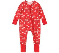 COOKY.D Bamboo Baby Sleepsuit Dual Zipper Soft Breathable Outfit Infant Boys Footed Jumpsuit Cute Cartoon Print Girls, Snowman 6-12 Months