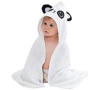 COOKY.D Bamboo Hooded Baby Bath Towel Toddler Wearable Blanket Boy Girl Animal Bathrobe,Panda 75x75cm