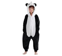 COOKY.D Boys Cartoon Hooded Pyjamas Jumpsuit Gamer Girls Sleepsuit Sleepwear All in One Children Costume Gift,Panda Age 3-4 Years